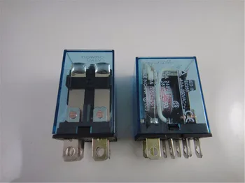 10 Kompletov Mini Rele LY2NJ 8 Pin 10A Z LED + PTF08A Vtičnico Znanja Vmesni Rele 24 v enosmerne napetosti 12VDC 110VAC 220VAC