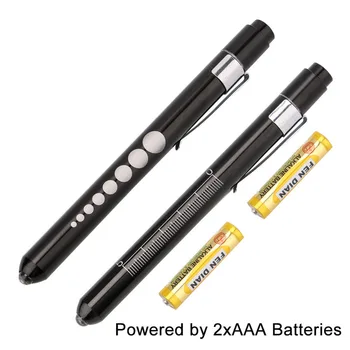 10 Kos/Set LED Svetilka Medicinske Pen Light Mini Pregled Lučka Napaja z Baterijami AAA Sili Baklo Luči Svetilka