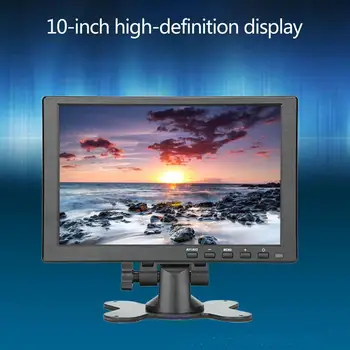 10 palčni Prenosni Monitor HDMI je združljiv HD 1920x1080 IPS Zaslon Računalnika LED Monitor s Usnjena torbica za PS4 Pro/Xbox/Telefon