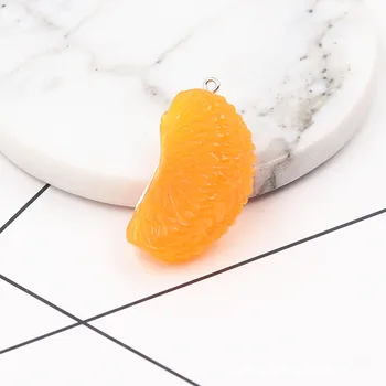 10pc 3D Smolo Sadje Čare Limone/Jagode/Orange Obesek Cabochons Sadni Citrus DIY Plovila, dodatno Opremo Sadje Čare FD239DH
