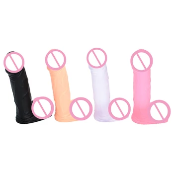 11.3x2.5 cm Erotično Mehkega Jelly Mini Vibrator Realističen Penis Vibrator Analni Dildos Penis Sesalni Dildo Adult Sex Igrača za Ženske