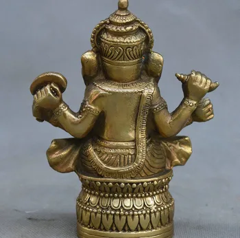 12 cm Tibera Buddhism Medenina Ganesha Ganapati Ganesh Gospod Bog Slon Kip Bude