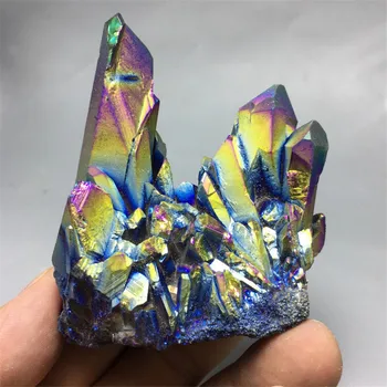 120 g barva Aura Quartz Crystal Titana Bizmut Silicij vug Mavrica