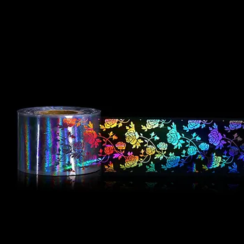 120 m*4 cm 1 Roll Holografski Zvezdnato Nebo Folije Manikura Laser Nail Art Prenos Nalepke DIY Dekoracije Nohtov
