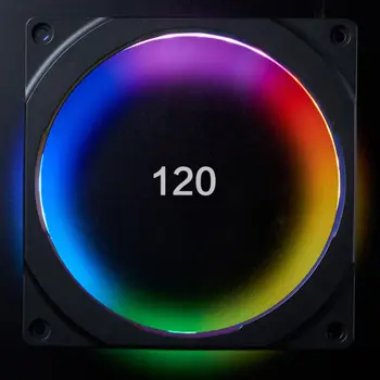 120 mm/140mm RGB Barvna LED Rainbow Barva Ventilator Halo Zaslonke za 12/14 cm Fan Sinhroni Matično ploščo za Nadzor Svetlobe
