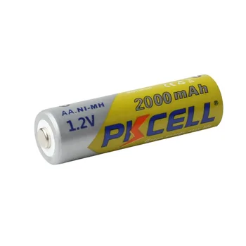 12PCS PKCELL AA Baterija za ponovno Polnjenje NIMH 1,2 V 2000mah Baterija Pravi Zmogljivosti Za Trenutek Svetloba