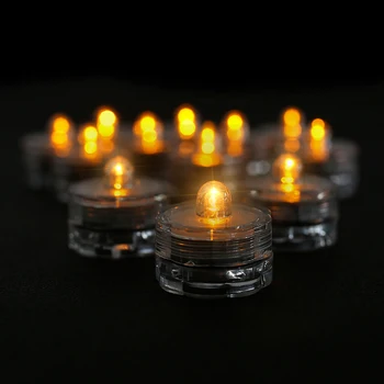 12Pcs/Set vodoodporna LED Čaj Luči Brezplamensko Sveče Baterijski pogon Za svate Cristmas Dekor Tealight Lučka Dropship