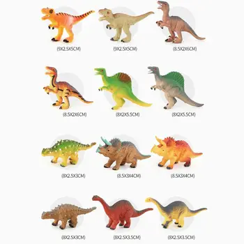 12pcs/veliko Serijo Mini Dinozaver Model otrokove Izobraževalne Igrače Srčkan Simulacije Živali Majhne Številke Za Fanta, Darilo za Igrače Za Otroke