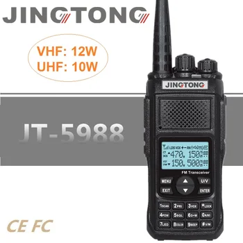 12W High Power Walkie Talkie JINGTONG JT-5988 HF / Oddajnik Radijske Postaje VHF, UHF Ham CB Radio Comunicador 4800mAh VOX FM
