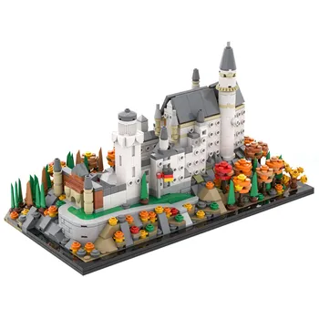 1320PCS Neuschwanstein Magic Castle Model Diy gradniki Novih Risank Anime Opeke Otroci Igrače za Otroke Darila