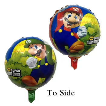 13pcs 60*45 cm Super Mario Baloni Komplet Rojstni dan 18 Inch Mario Bros Helij Globos 12 Rdeča Modra latex Dekoracijo Dobave