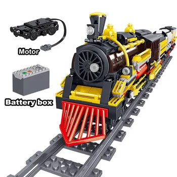 1464PCS tehnične Ustvarjalca gradniki Technik Serije Mestni Železnici Električni Progi Vlak za Visoke hitrosti Opeke Igrače za Fante, Otroci