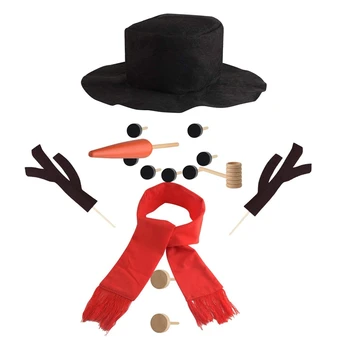 15 Kos Snežaka, Dekoracijo, zaradi Česar Komplet za Božično Darilo Zimske Prostem Vrt Igrače za Otroke Mala