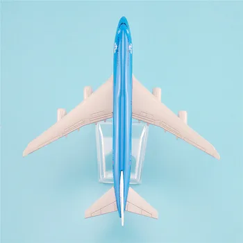 16 cm Kovinski Letalo Letalo Model Air KLM B747 Airways Boeing 747 400 Airlines Letalo Model w Stand Darilo