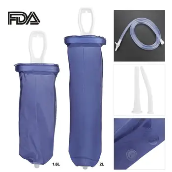 1600mL 2000mL Analni Čistilo Tuš Vaginalne Čiščenje, Pranje Črevesju Enema Vrečko Flusher FDA Odobrila Zaprtje