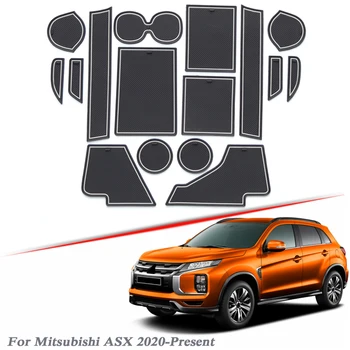 16pcs Avto Styling Za Mitsubishi ASX 2020-Danes Latex Vrata reže pad Notranja Vrata, za Utor Mat Non-slip prah Mat Opremo