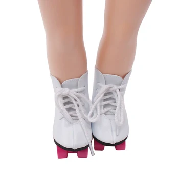 18 inch Dekleta lutka čevlji, rolerji PU Ameriški novorojenčka Skate kolo Otroške igrače fit 43 cm lutke otroka s128