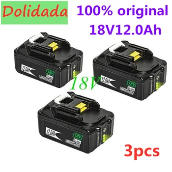 18V12Ah Baterija za ponovno Polnjenje 12000mah Li-Ion Baterije Zamenjava Baterije za MAKITA BL1880 BL1860 BL1830+3A Polnilnik