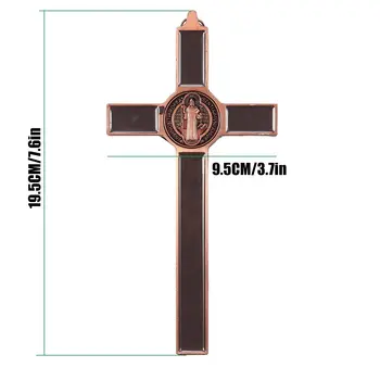 19,5 cm Cerkev Relikvije Steni Križ Jezusa Kristusa Na Stojalo Cross Steni Križ Starinsko Doma Kapele Okras