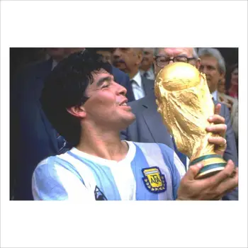 1960-2020 Nostalgija, classic, retro plakat Diego Maradona je bil na splošno velja kot najboljši nogometaš na svetu, leta 1980