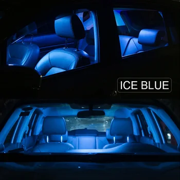 19x Canbus Avtomobilske LED Luč Notranjost Paket Komplet Za Obdobje 2013-2017 Audi Q5 Napak registrske Tablice sončnega vrata zemljevid svetlobe