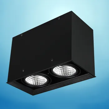 1pcs kvadratni Površini Vgrajena LED COB zatemniti Svetilke ac110-220V 10W 20 W LED Stropna Svetilka Spot Luči