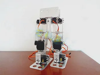 1set 6DOF Biped Hoja Humanoid Robot Komplet Servo Nosilec S Servo Rog Za Arduino DIY Robotsko Poučevanja Model Projekta