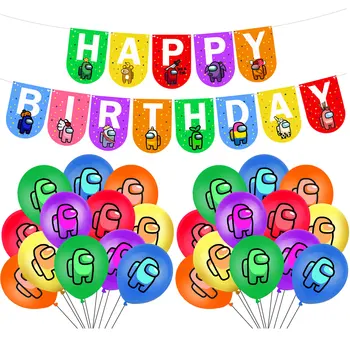1set Med Nami Trebušaste Pribor Balone iz Lateksa Balon Dekor Baby Tuš Happy Birthday 2021 Primeru Stranka Praznične Zaloge Začetni