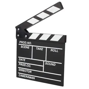 20*20cm Direktor Video, Film, Lesene Clapboard Dejanje Cut TV Film Klapa Odbor Foto Prop Dekoracijo
