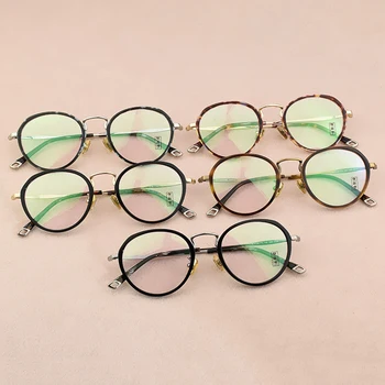 2019 blagovno Znamko Očal Okvir Moških Ultralahkih Ženske Letnik Krog Recept Očala Retro Optični Okvir za moške okviri za očala