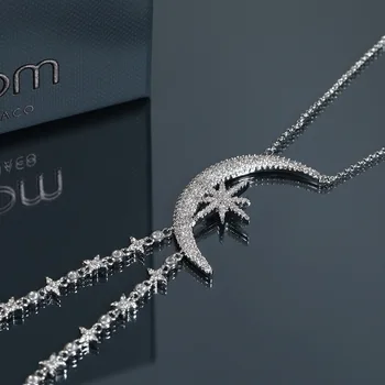 2019 nov prihod luna star ogrlica blagovne znamke original elegantno občutljivo ogrlica za ženske dekle
