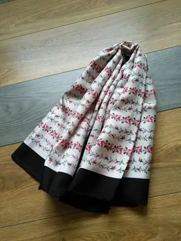 2019 nov prihod modni, klasični cvetlični vzorec, svila šal 90*90 cm kvadratni šal keper zaviti za ženske brezplačna dostava