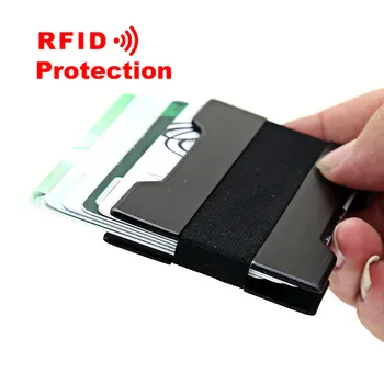 2019 Nove Tanke Zlitine Kartico Vrečko za Moške Lady Kovinski Imetnik Kreditne Kartice Slim RFID Blokiranje Minimalističen Kartice Denarnice Denar Primeru