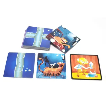 2020 chabyrinthe kartica igre polno angleški mucek mačka igralne karte zavrtite labirint za otroke družini stranka igre
