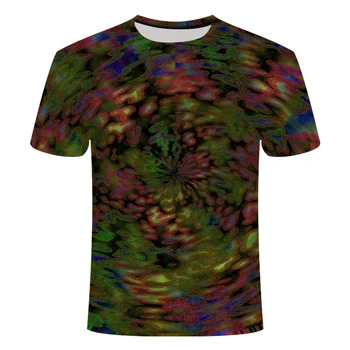 2020 Kozmos t-shirt za moške in ženske z 3d tiskanje, barvno trippy, poletnih vrh, modna oblačila, hip hop tiskanja psihedelični tees