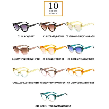 2020 Letnik Cateye Ženske Sončna Očala Seksi Dama Mačka Oči, Sončna Očala Blagovne Znamke Oblikovalec Pregleden Ocean Očal Za Ženske Oculos