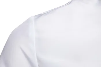 2020 moda dolg rokav obleko srajco za moške mandarin ovratnik stranka jopičem rokavi moški slim fit