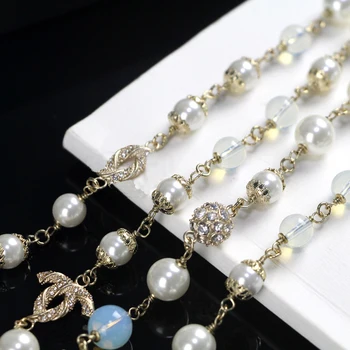 2020 moda za jesen/zimo nov pulover verige pearl pismo ogrlica za ženske
