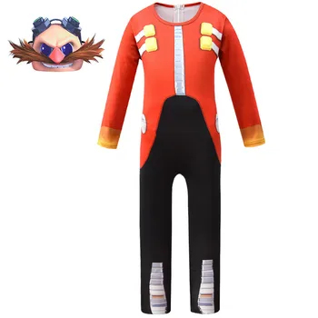 2020 nov Anime Sonic Hedgehog cosplay Dr Eggman Ivo Delavec otrok masko, rokavice visoke kakovosti COS oblačila Obleko 1:1 kostum