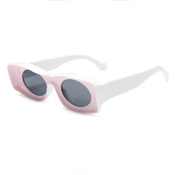 2020 Nov Kvadratni Hip Hop sončna Očala Ženske Moški Modni Smešno Očala za Sonce Unisex Edinstven Ovalni Barvna Očala Gafas UV400