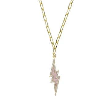2020 Nov modni Nightclu nakit roza barve strele čar ogrlice tassel choker ZLATO BARVO ogrlica darilo za ženske dekle