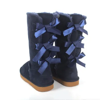 2020 nov modni pristen cowhide usnje sneg škornji nosorogovo klasične ženske škornji z visoko toplo zimo ženske čevlje