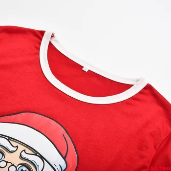 2020 novi Rdeči Trak Družina se Ujemanje Božičnih Pižamo Nastavite Pozimi, Santa Claus Tiskanja Sleepwear Fantje, Dekleta, Moški, Ženske, Družine Matchin