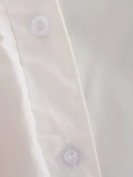 2020 Novo Krat Dekoracijo Poletje Mini Bodycon Obleka Ženske Korejski Moda Stojalo Ovratnik, Dolgi Rokavi Belo Stranka Obleko Elegantno