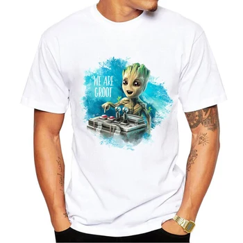 2020 poletje Majica s kratkimi rokavi moški Groot igri smešno zgoraj tee modi harajuku 90. letih Ulične hip hop Priložnostne risank anime t-shirt moški