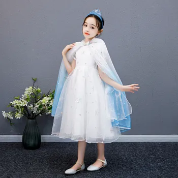 2020 Vroče Prodaje Dekle Sequins Hooded Plašč, Otroci Princesa Opremo Cape Halloween Plašč Dekleta Obleko Gor Kostum Stranka
