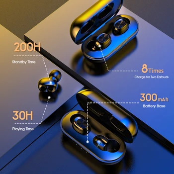 2020Newest Res Brezžične Bluetooth Slušalke 5.0 Touch Kontrole TWS Bluetooth Čepkov Nepremočljiva Večerji Bas 9D Stereo Glasbe Glavo