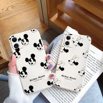 2021 Disney Mickey Mouse Minne Risanka Primeru Telefon za iPhone 7 plus Xr Xs max 11/12pro Max Mehko TPU Zadnji Pokrovček