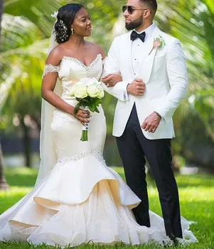 2021 Luksuz Južni Afriki Ljubica morska deklica Poročne Obleke Kroglice Plus Velikost arabski Državi, Poročne poročni Obleki Vestido de novia