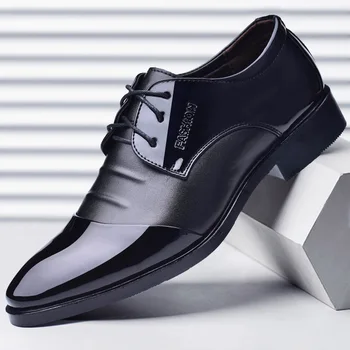 2021 Modni Moški Poslovnih Čevlji Mehko Usnje Priložnostne Čevlji blagovne Znamke Oxfords Moške Usnjene Čevlje Črna Klasična Obutev A220